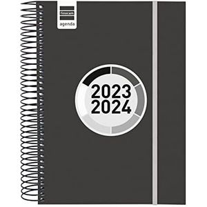 Finocam - Spir Label 2023 2024 1 dag pagina september 2023 - augustus 2024 (12 maanden), zwart, Spaans