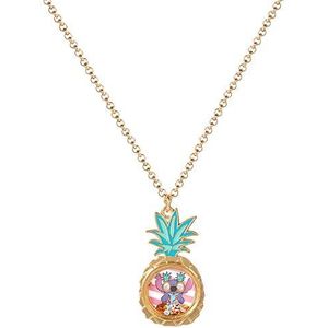 Disney - Lilo & Stitch - Drijvende Stenen Ketting - Metaal - Inclusief Geschenkverpakking