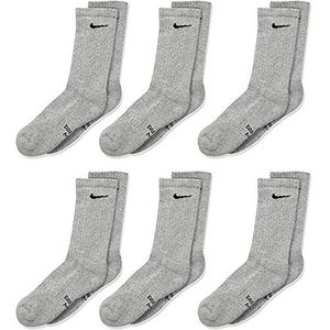 Nike Little Boy's 6-paar Young Athletes Grey Crew Socks Sz: 5-7 Fits 10C-3Y