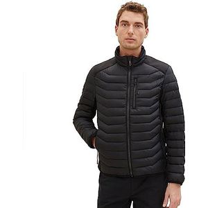 TOM KLEERMAKER hybride gewatteerde herenjas met opstaande kraag