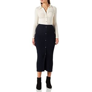 Morgan Damesrok, lang, recht, gebreid, Jsuzy marineblauw, T34, Marinier, 32 NL