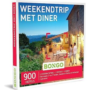 Bongo Bon - Weekendtrip Met Diner | Cadeaubonnen Cadeaukaart cadeau voor man of vrouw | 900 comfortabele hotels