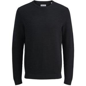 JACK & JONES Jjotto Knit Crew Neck Aw25 Pls - Plus Size, zwart, 6XL