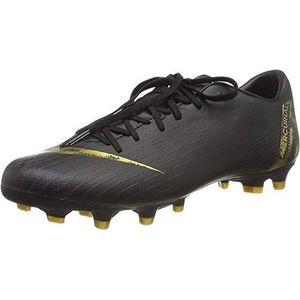 Nike Unisex Vapor 12 Academy Mg voetbalschoenen, Zwart Black Mtlc Vivid Gold 077, 45.5 EU