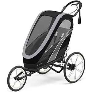 Cybex Multisport-aanhanger ZENO, One Box met frame en stoelpakket, van circa 6 maanden - circa 4 jaar, max. 111 cm en 22 kg, 4-in-1 sportieve kinderwagen, Black/All Black