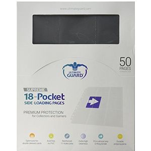 Ultimate Guard 18-Pocket Pages Side-Loading Grey (50)