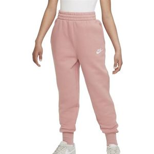 Nike Sportswear Club Fleece (meisjes) hoge taille getailleerde broek grote kinderen maat - M, roze
