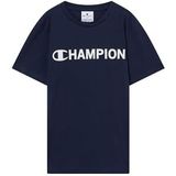 Champion - Authentic Athletic Apparel - Shirt - Navy/Wit - Lange Mouw