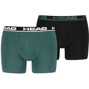 Head - Basic Boxer 2P - Groen/Black Combo - Boxershorts