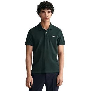 GANT Heren Reg Shield Ss Pique Polo Shirt, Tartan Green, 3XL