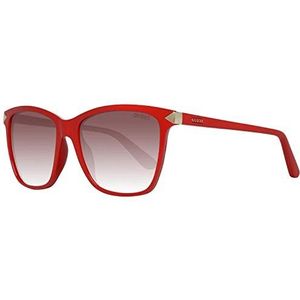 Guess Unisex volwassenen GU7499 66F 55 zonnebril, rood (Rosso Luc/Marrone Grad),