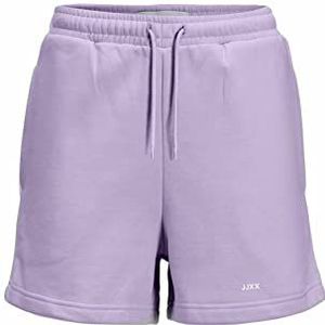 JACK & JONES JJXX JXABBIE HW REL Every Brush Shorts SN, Pastel Lilac/Detail: wit logoprint, S