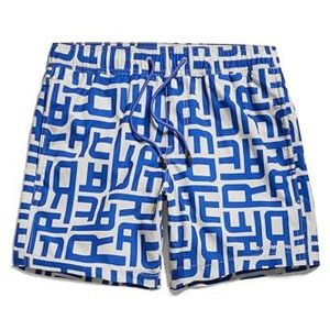 G-STAR RAW Dirik Letter ao Zwemshort, Meerkleurig (Whitebait Raw Letters D24475-c331-g409), XXL