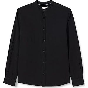 s.Oliver heren overhemd lange mouwen, grijs/zwart, XXL