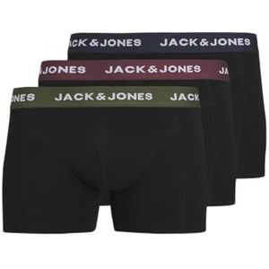 JACK&JONES PLUS Boxershorts voor heren, zwart/verpakking: zwart - zwart, 5XL grote maten