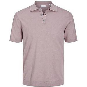 Jack & Jones JJEEMIL Knit Polo S/S SN Pullover Deauville Mauve, M