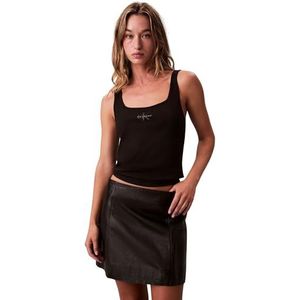 Calvin Klein Jeans - Tanktop - Zwart - Ronde Hals - Katoen