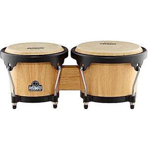 Nino Percussion NINO3NT-BK houten bongo ketel natuur/hardware zwart