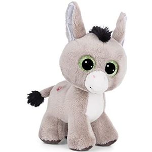 Zachte knuffel GLUBSCHIS ezel Donkeylee 17cm grijs staand - Duurzaam zacht speelgoed gemaakt van zachte pluche, schattig zacht speelgoed om mee te knuffelen en te spelen, geweldig geschenkidee