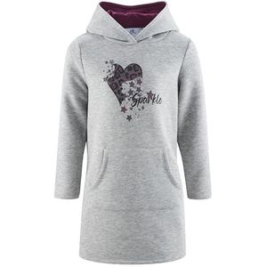 happy girls Jurk  grijs gemêleerd / donkerlila / zwart