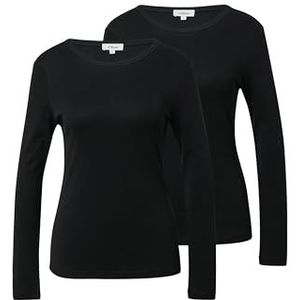 T-shirt - Geribd - Lange Mouwen