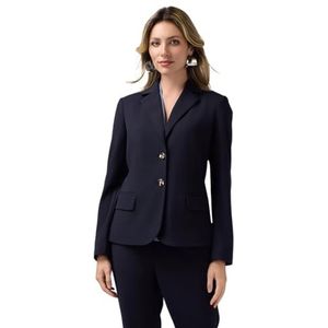 Oltre: Scuba-crêpe-blazer jas lente zomer 25, blauw, 42