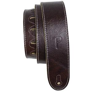 Perri's Leathers Schouderband (EM2-6698-XL), Mahonie, Extra lang