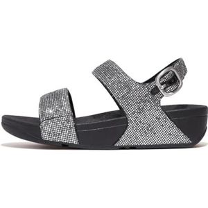 Fitflop Lulu Glitterball sandalen met riempjes voor dames, Zilver, 39 EU