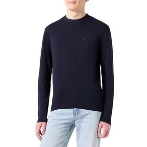 Replay Heren regular fit trui van katoen, 782 Stone Blue, L