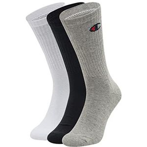 Champion Onder- en sokkenbeschermers (3 stuks) Unisex, lichtgrijs gemêleerd, wit, zwart, 43-46