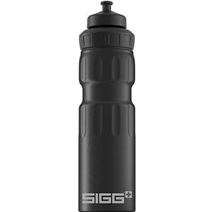 SIGG WMB Sports Black Touch Sport drinkfles (0,75 L), vrij van schadelijke stoffen en lekvrije drinkfles, vederlichte drinkfles van aluminium