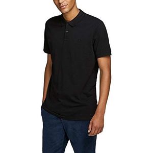 JACK & JONES Jjebasic Polo Ss Noos Poloshirt voor heren,XS,zwart (Black Detail: Slim Fit)