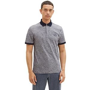 TOM TAILOR 1038532 Poloshirt voor heren, 16198-Navy Offwhite Thin Stripe, M, 16198 - Navy Offwhite Thin Stripe, M