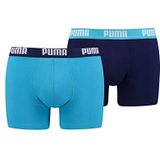 PUMA Basic boxershorts voor heren, Aqua/blauw, XL