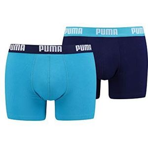 PUMA Basic boxershorts voor heren, Aqua/blauw, XL