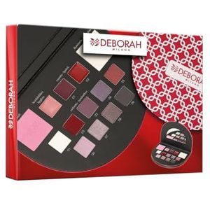 Deborah Milano Cadeauset voor dames, make-up beauty gift nr. 1 mini-koude tinten, inclusief palet van oogschaduw, gloss, lippenstift en gezichtspoeder met verschillende oppervlakken en kleuren, uit