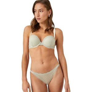 Koton Kanten slipje voor dames, Grijs(035), S