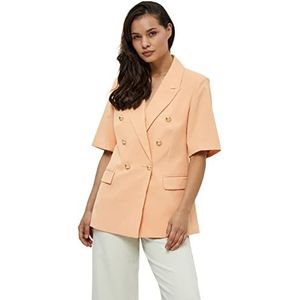 Peppercorn My Half Sleeve Blazer | Oranje Blazer voor Dames | Spring Dames Pakken & Blazers | Maat M