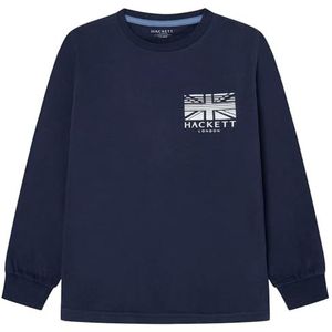 Hackett London Hackett Ujk T-shirt voor jongens, Blauw (zwart), 5 jaar