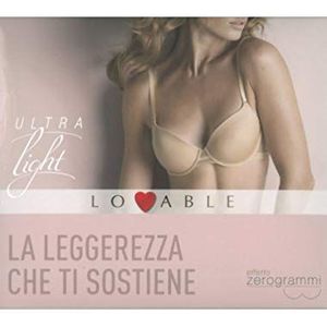 Lovable Dames Reggiseno Con Ferretto Ultralight. Demi Coverage. Bikinitop, beige (038-skin), 85D