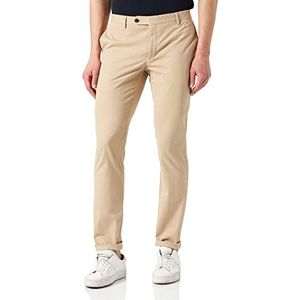 Hackett London Kensington Slim Chino Pants voor heren, 8 hwoatmeal, 37W / 34L