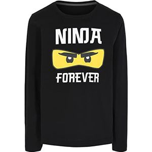 LEGO Ninjago T-shirt met lange mouwen voor jongens, zwart, 92 cm