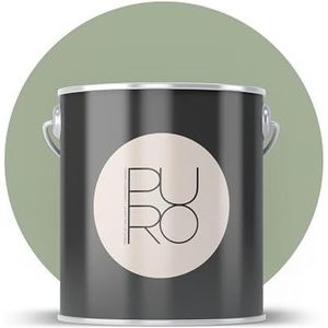 Livingwalls PURO Premium muurverf c5002 - schilderverf met zeer hoge dekking - matte hoogwaardige binnenverf in groen - 2,5 l