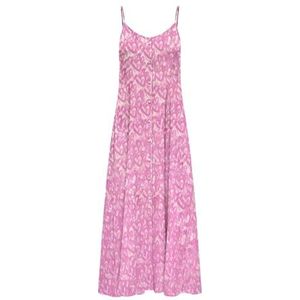 ONLY Dames Onlnova Life Vis Gigi Long Dress AOP, shocking pink, XL
