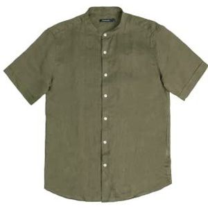 GIANNI LUPO Linnen overhemd voor heren met korte mouwen GL7673S-S24, Groen, XL