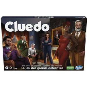 Hasbro Gaming F6420101 vernieuwd Cluedo-spel voor 2-6 spelers misdaadspellen detectivespellen familiespellen voor kinderen en volwassenen (Frans) Meerkleurig L