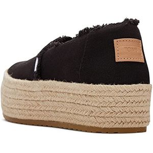 TOMS Valencia Platform Espadrilles voor dames, Zwart, 38 EU