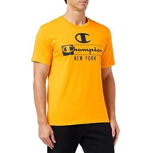 Champion Graphic Shop Authentic S-s T-shirt voor heren, Mosterd Geel, XXL