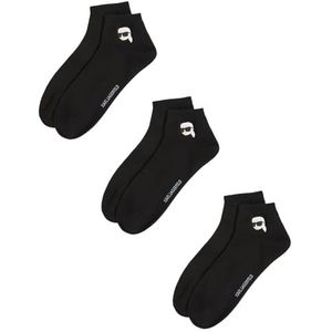 Karl Lagerfeld International B.V ikon sneaker sock 3 pack, zwart, 39-42, zwart, 39-42 EU