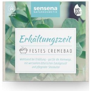 Sensena Vaste crèmebad ""verkoudheidstijd"", badadditief verkoudheidsbad met sheaboter en waardevolle oliën, ideaal bij verkoudheid en zero waste, veganistisch, natuurlijke cosmetica voor een verzorgde